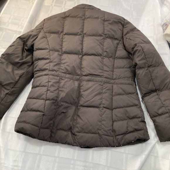 Esprit Women’s Quilted Zipper Front Brown Puffer Jacket Coat Size Us Small Warm! - Picture 9 of 12